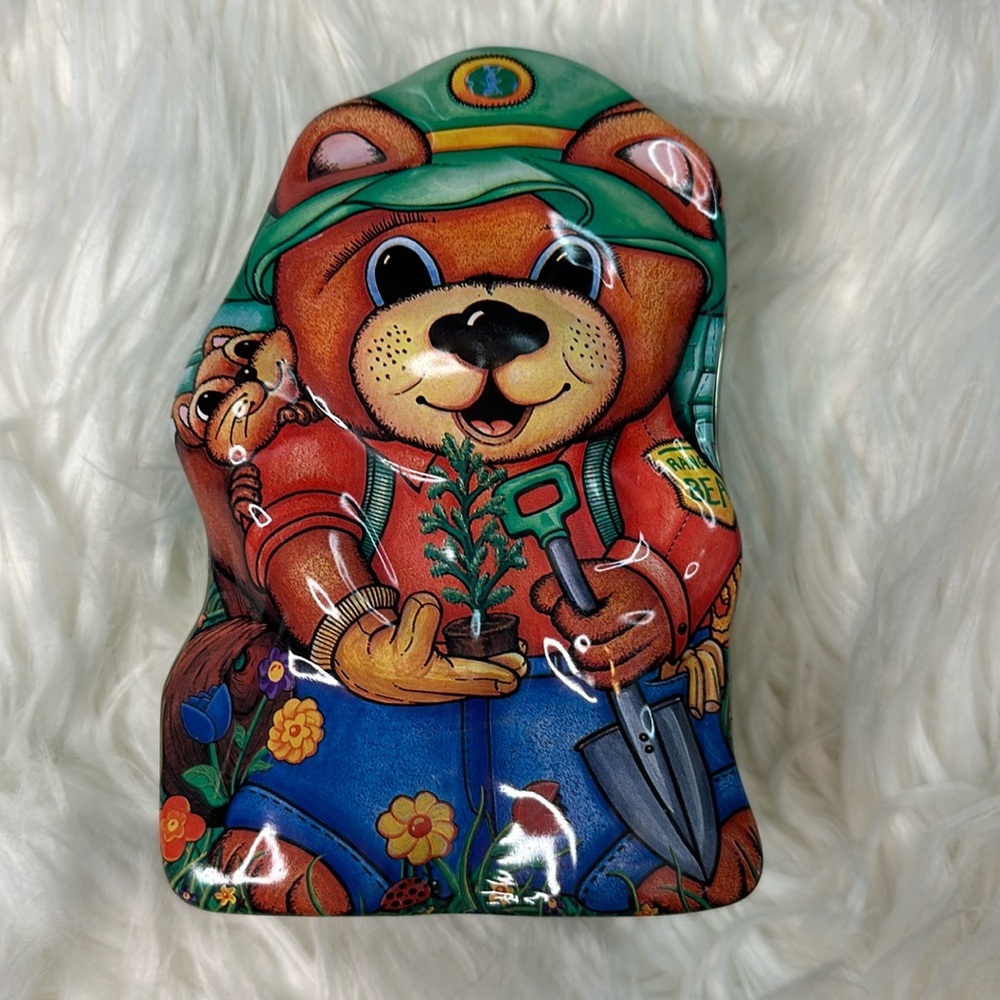 Ranger Bear Collectible 1990s Tin Vintage Nostalgic